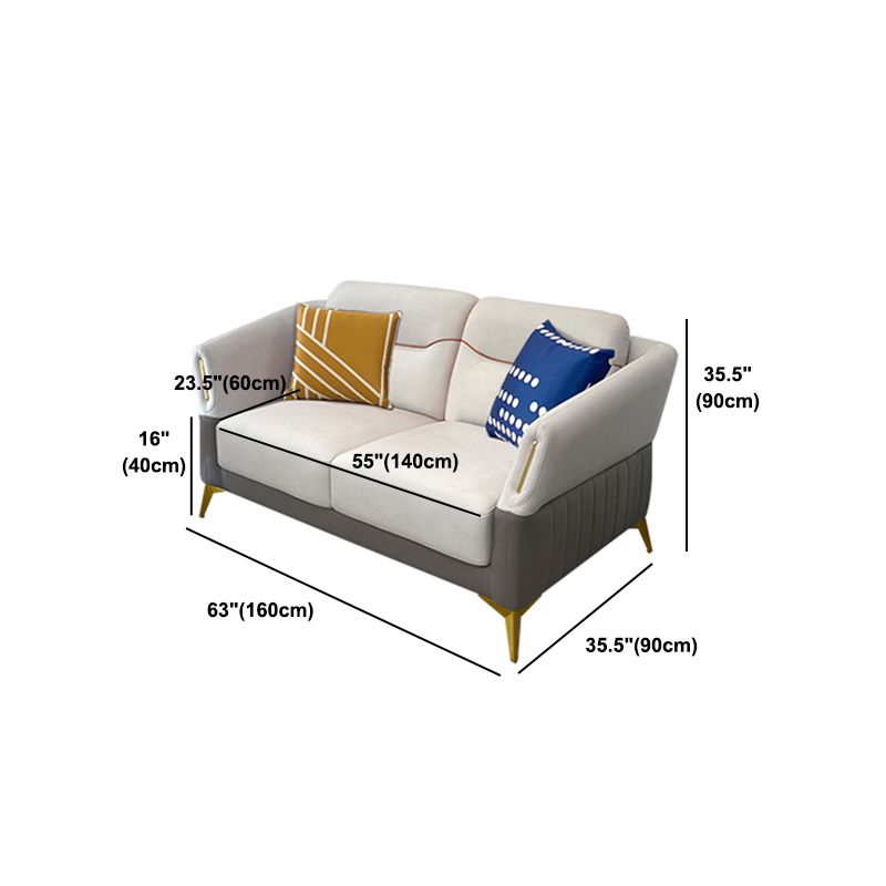 Flared Arm Modern Standard Faux Leather Stain Resistant Settee Couch Clearhalo 'furn' 'furn_sofas' 'Furniture' 'Living Room Furniture' 'Sofa' 'sofas' 1200x1200_e7bada12-6380-4bd4-b31e-36bab815d6f3