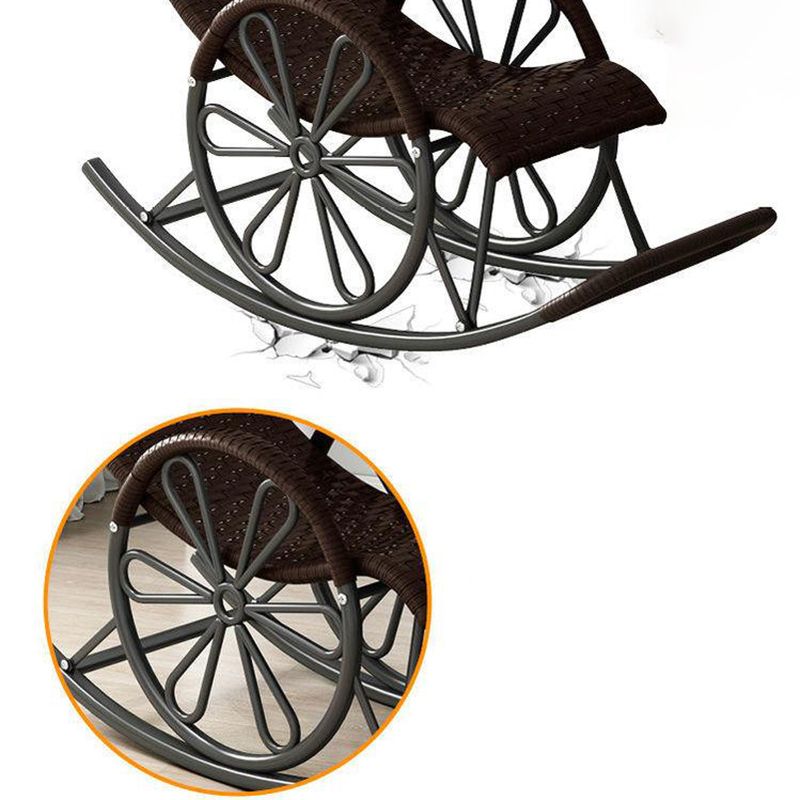 Chaise à bascule moderne coloride coloride en métal chaise de chaise de jambes