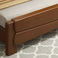 Traditional Rubberwood Panel Rectangular with Headboard Panel Bed