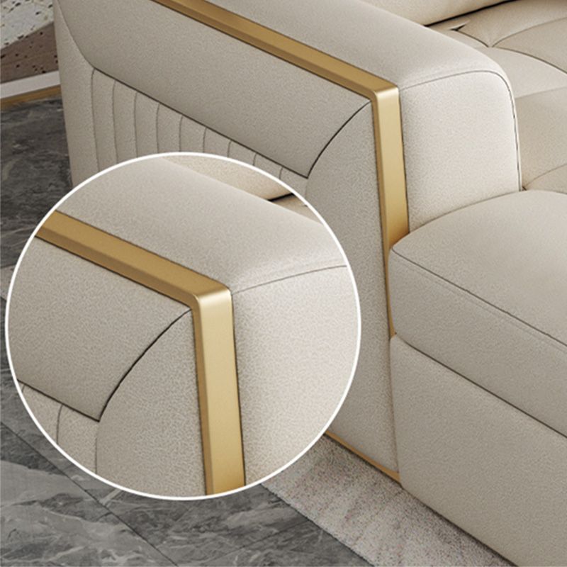 White Modern Sofa Bed with Storage USB Charging Convertible Sectional Clearhalo 'furn' 'furn_sectionals' 'Furniture' 'Living Room Furniture' 'Sectionals' 1200x1200_e7bea5ab-f2ae-49dc-9558-a31a70f9f9dd