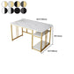 Glam Writing Desk Rectangular Manufactured Wood Office Desk for Bedroom and Living Room