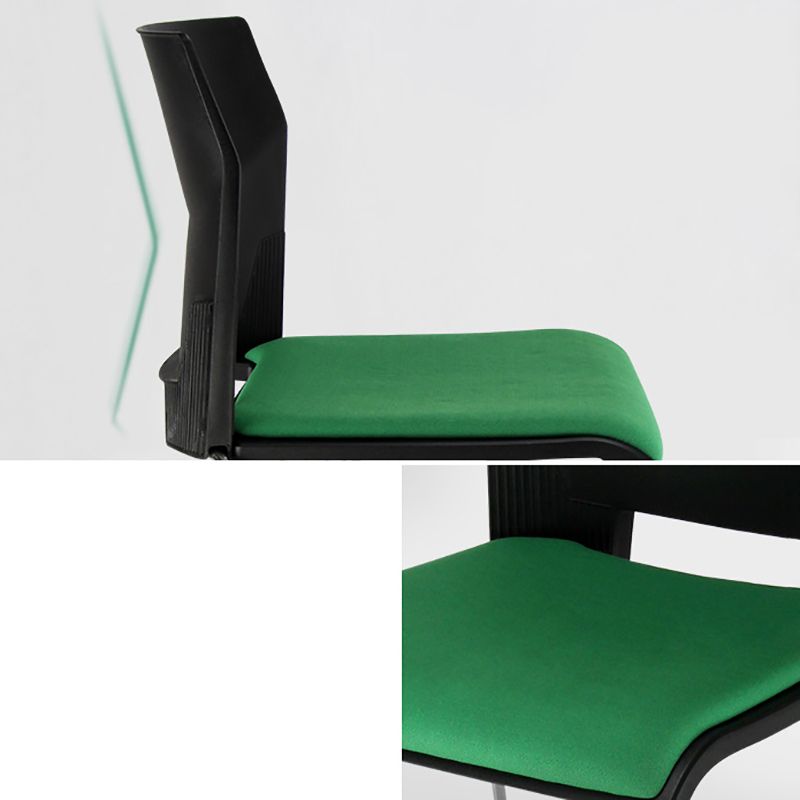 Sedia conferenza lombare senza braccio sedia a cornice in acciaio contemporaneo