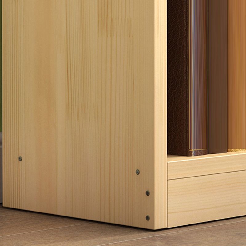 現代の天然木製の本の棚は家のための棚の本棚を閉じた