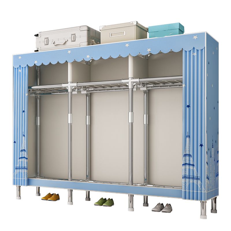 Armario de marco de acero inoxidable Armario moderno de vestuario de la casa