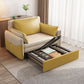 35.43"H Faux Leather Sleeper Sofa Upholstered Pillow Top Arms Sofa Bed