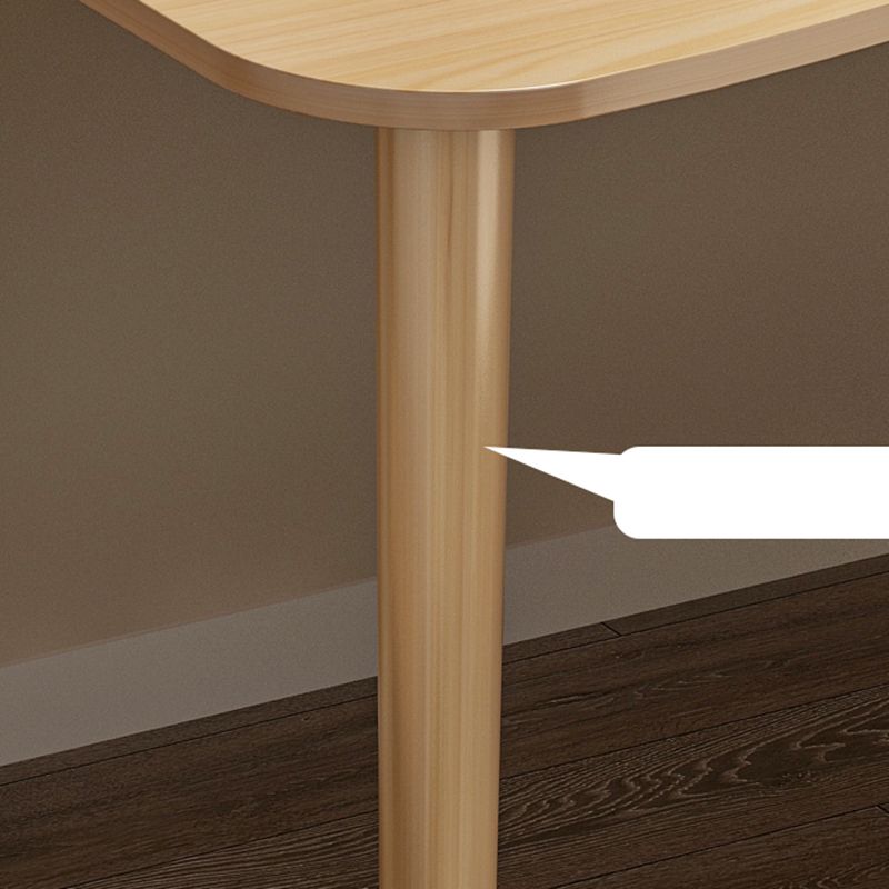 Contemporary Office Desk Parsons Writing Desk with Wooden Legs Clearhalo 'furn' 'furn_office_desk' 'Furniture' 'Office Desks' 'Office Furniture' 'office_desk' 1200x1200_e7c4e76c-0767-4459-a0e4-a3be15959948