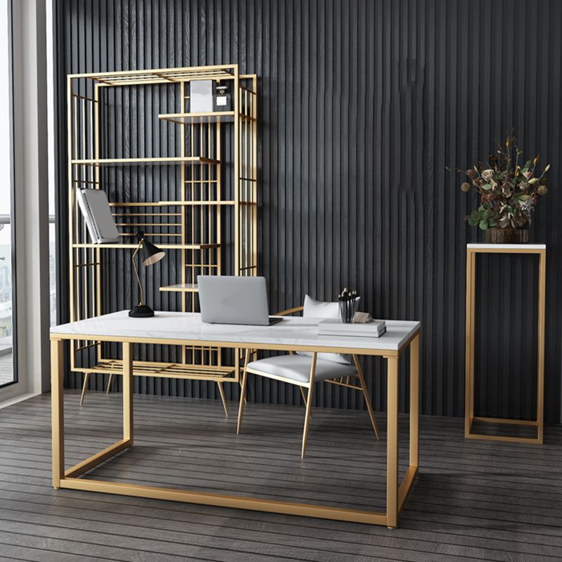 Libreria glam metal etagere scaffale per la sala di studio 70,9 "h x 11,8" w