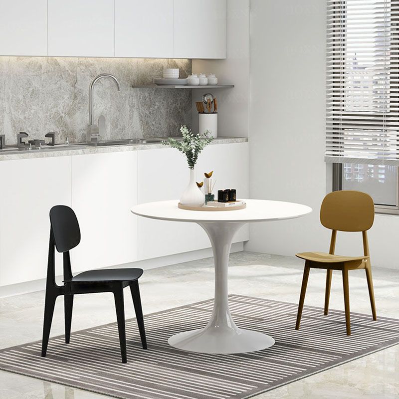 Scandinavian Design Open Back Dining Side Chair Plastic Dining Armless Chair Clearhalo ' kitchen&dining_furn' 'Dining Chairs' 'Dining Tables & Seating' 'dining_chair' 'furn' 'furn_dining_chair' 'Furniture' 'furniture_dining_chair' 'Kitchen & Dining Furniture' 'kitchen' 1200x1200_e7c75a82-2128-4385-b3f7-eedab6a95730