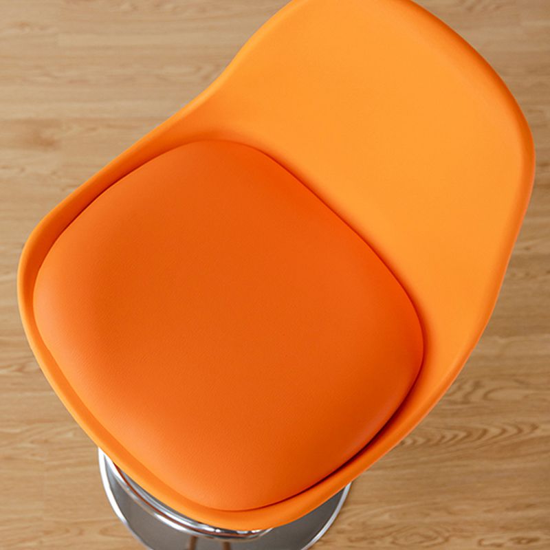 Taburetes de comedor sin brazos Taburetes de bar de altura ajustable con base de metal