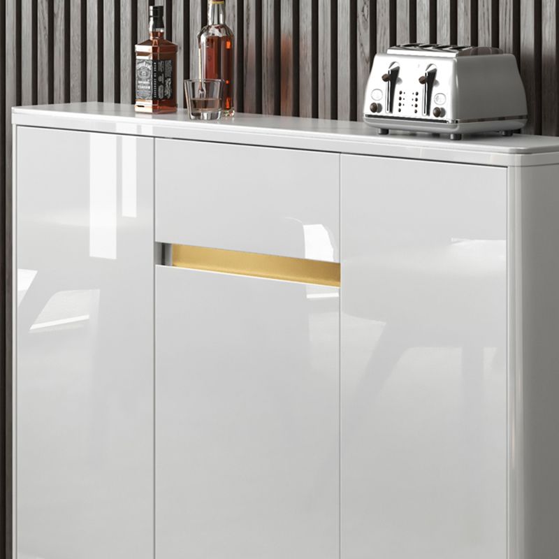 33.86"H Sideboard Modern Style White Dining Server for Kitchen and Dining Room Clearhalo 'buffet_sideboard' 'Buffets & Sideboards' 'furn' 'furn_buffet_sideboard' 'Furniture' 'furniture_buffet_sideboard' 'Kitchen & Dining Furniture' 1200x1200_e7c9bb08-ef3d-4b52-a730-c20124135409