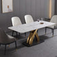 Modern 1/4/5/7 Pieces Dining Set White Rectangle Sintered Stone Dining Table Set Clearhalo 'Dining Room Sets' 'Dining Tables & Seating' 'dining_room_set' 'furn' 'furn_dining_room_set' 'Furniture' 'furniture_dining_room_set' 'Kitchen & Dining Furniture' 'kitchen&dining_furn' 'kitchen' 1200x1200_e7c9e585-bd9a-4f91-b7b9-6400129f7ad8