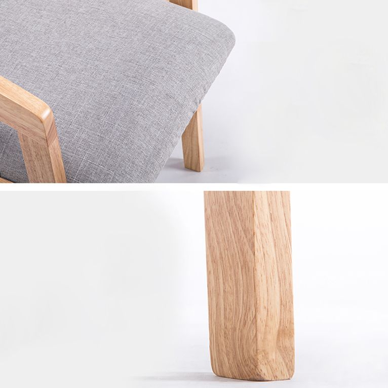 Traditional Solid Wood Dining Chair Linen Single Dining Arm Chair for Restaurant Clearhalo ' kitchen&dining_furn' 'Dining Chairs' 'Dining Tables & Seating' 'dining_chair' 'furn' 'furn_dining_chair' 'Furniture' 'furniture_dining_chair' 'Kitchen & Dining Furniture' 'kitchen' 1200x1200_e7ca3c99-df3f-45a8-98d8-7e4f72991558