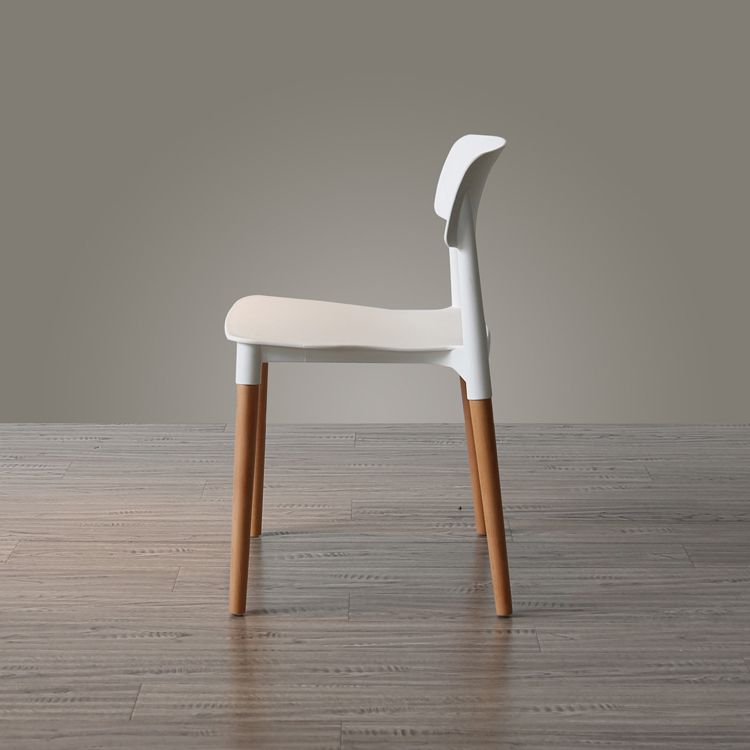 Nordic Style Dining Room Chair Open Back Dining Side Chair with Solid Wood Legs Clearhalo ' kitchen&dining_furn' 'Dining Chairs' 'Dining Tables & Seating' 'dining_chair' 'furn' 'furn_dining_chair' 'Furniture' 'furniture_dining_chair' 'Kitchen & Dining Furniture' 'kitchen' 1200x1200_e7ccc959-659b-420f-80d6-7ac33892bba5
