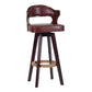 Nordic Wood Low Back Barstool Swivel Indoor Tall Stool with Upholstered Clearhalo 'Bar Furniture' 'Bar Stools' 'bar_stools' 'furn' 'furn_bar_stools' 'furniture_bar_stools' 'Kitchen & Dining Furniture' 'kitchen&dining_furn' 'kitchen' 'kitchen_furn' Furniture' 1200x1200_e7ce2f95-a2e8-4b41-a167-6d75e3e12e11