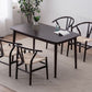 Contemporary Dining Table Rubberwood Rectangle Solid Wood 4 Legs Table for Home Clearhalo ' dining_table' 'Dining Tables & Seating' 'Dining Tables' 'furn' 'furn_dining_table' 'Furniture' 'furniture_dining_table' 'Kitchen & Dining Furniture' 'kitchen&dining_furn' 'kitchen' 'kitchen_dining_table' 1200x1200_e7ceee58-22ee-49c1-8d0b-761427c57085