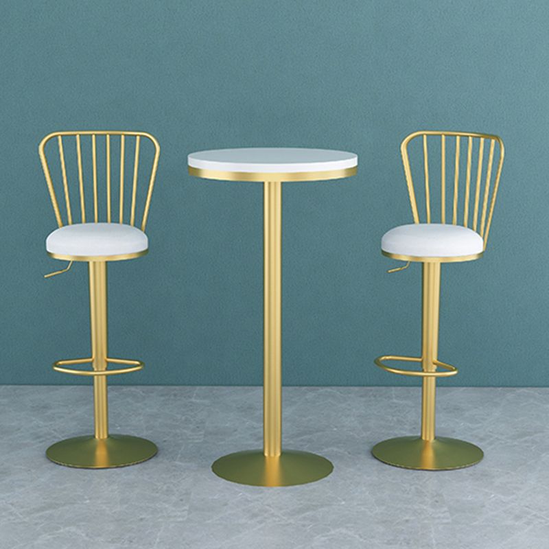 Glam Liftable Backrest Counter Stool Iron Household Bar Stool with Cushion Clearhalo 'Bar Furniture' 'Bar Stools' 'bar_stools' 'furn' 'furn_bar_stools' 'furniture_bar_stools' 'Kitchen & Dining Furniture' 'kitchen&dining_furn' 'kitchen' 'kitchen_furn' Furniture' 1200x1200_e7d10256-5618-4b6a-a153-129db3eba52e