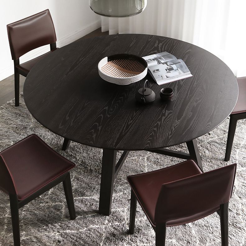 Mesa de comedor moderna mesa redonda de madera para comedor