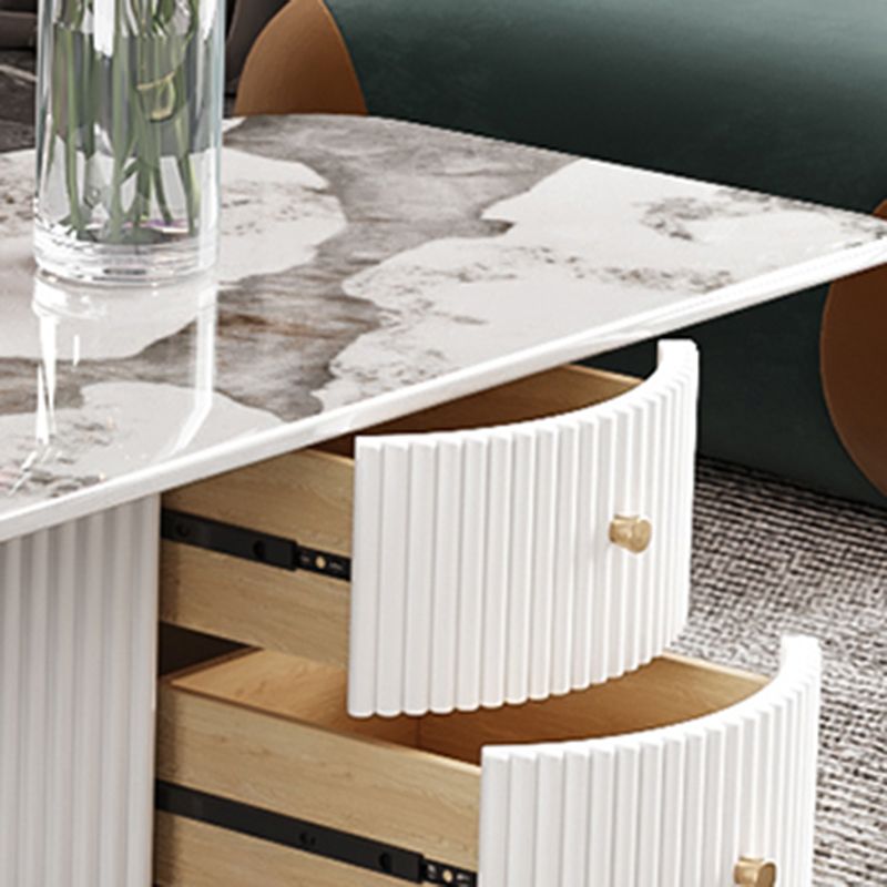 Modern Acrylic Legs Coffee Table Slate Coffee Table for Living Room Clearhalo 'Coffee & Accent Tables' 'Coffee Tables' 'coffee_tables' 'furn' 'furn_coffee_tables' 'Furniture' 'Living Room Furniture' 1200x1200_e7d35322-b251-45d3-be1c-c5b763761219