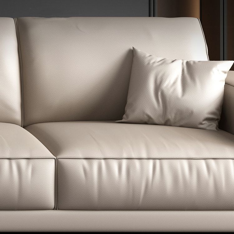 Cushions Faux Leather Square Arm Sofa with Waterproof and Wear-resisting Clearhalo 'furn' 'furn_sectionals' 'Furniture' 'furniture_sectionals' 'kitchen' 'kitchen_sectionals' 'Living Room Furniture' 'Sectionals' 1200x1200_e7d3f905-7bef-4a9c-8062-f2c51e1a12a8