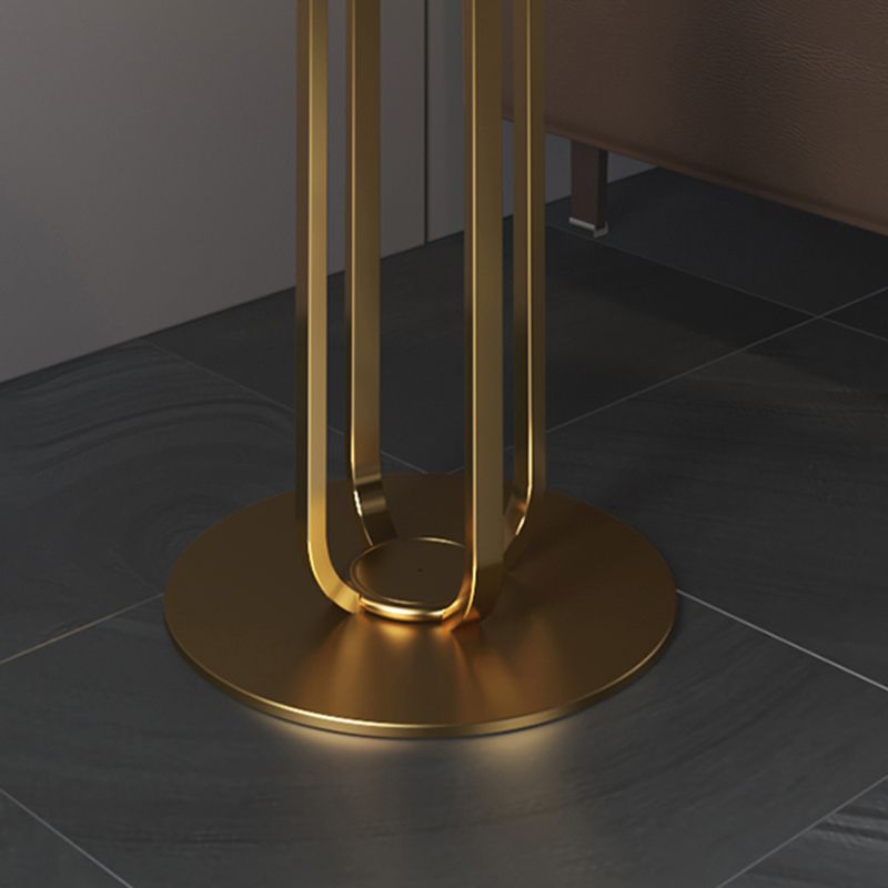 Round Minimalist Side End Table Abstract Slate Sofa Corner Table