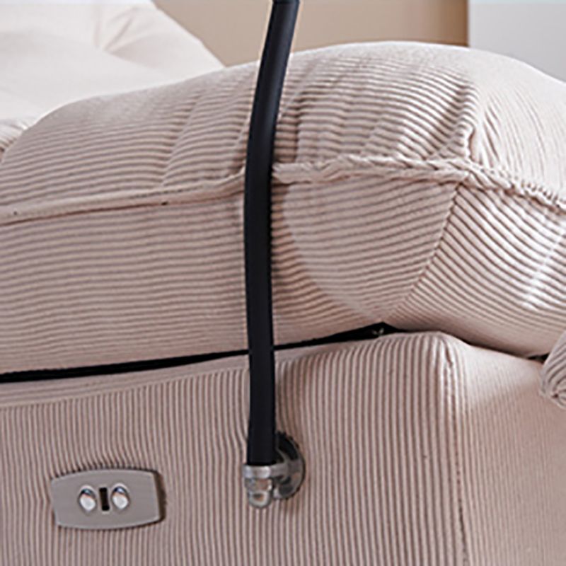 Reclinable de pana de pana contemporánea con mechones reclinables de interior estándar