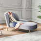Glam with Arms Solid Color Chaise Round Arms for Bedroom Living Room Clearhalo 'Chairs & Seating' 'Chaise Lounge' 'chaise_lounge' 'furn' 'furn_chaise_lounge' 'Furniture' 'Living Room Furniture' 1200x1200_e7d51e15-22cd-44aa-bab7-de10d5c8aaf7