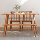 Contemporary Rectangular Dining Table Brown Solid Wood Table Top Clearhalo 'Dining Tables & Seating' 'Dining Tables' 'dining_table' 'furn' 'furn_dining_table' 'Furniture' 'Kitchen & Dining Furniture' 1200x1200_e7d53e5a-4dd9-43af-86d2-918d2ea09a44