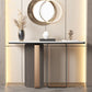 11" W Stone Contemporary Console Table Rectangle Console Sofa Table