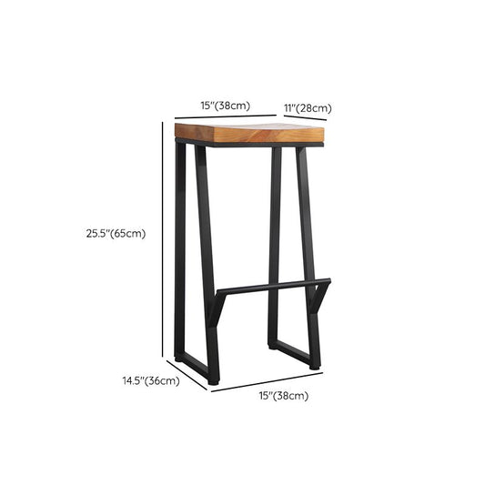 Tabouret de bar de jambes en métal