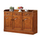 Modern Style Solid Wood Sideboard Table Kitchen Sideboard with Door Clearhalo 'buffet_sideboard' 'Buffets & Sideboards' 'furn' 'furn_buffet_sideboard' 'Furniture' 'Kitchen & Dining Furniture' 1200x1200_e7d5f8af-90ea-4461-a859-b32a47b210b5