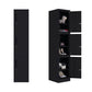 Black Steel Wardrobe with Hinged Door Industrial Storage Cabinet for Bathroom Clearhalo 'Armoires & Wardrobes' 'armoires_wardrobes' 'Bedroom Furniture' 'furn' 'furn_armoires_wardrobes' 'Furniture' 1200x1200_e7d7301c-0482-4499-a0ec-456f7c4f7998