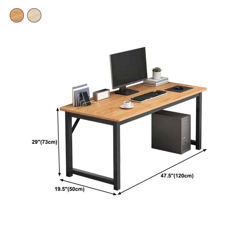 28.7 "H Desk di scrittura contemporanea rettangolare in legno da ufficio