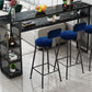 Glam Indoor Bar Eettafel Rechthoekige barkruktafel met opbergruimte