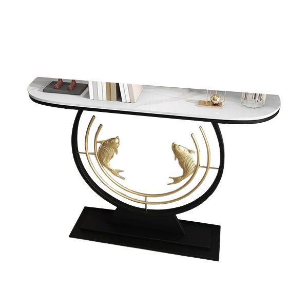 Tavolo da divano console glam tavolo con console mezzaluna antica finitura