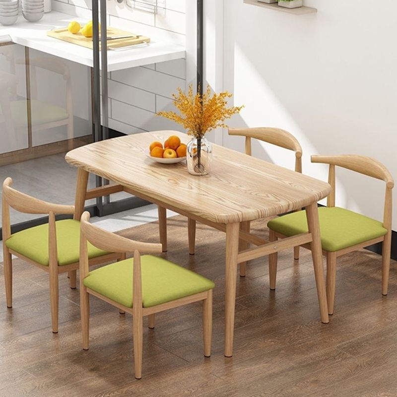 Contemporary Rectangular Dining Table with Legs for 2-4 People Clearhalo 'Dining Tables & Seating' 'Dining Tables' 'dining_table' 'furn' 'furn_dining_table' 'Furniture' 'Kitchen & Dining Furniture' 1200x1200_e7dbfb94-3740-487a-8a93-a928aa993f35