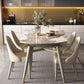 Wood Base Dining Table Contemporary Extendable Dinner Table for Home Clearhalo 'Dining Tables & Seating' 'Dining Tables' 'dining_table' 'furn' 'furn_dining_table' 'Furniture' 'Kitchen & Dining Furniture' 1200x1200_e7dc9d3b-c4c6-478a-87eb-b3c54725a790