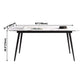 Industrial Style Home Sintered Stone Dining Table Rectangle Table with Metallic Base Clearhalo ' dining_table' 'Dining Tables & Seating' 'Dining Tables' 'furn' 'furn_dining_table' 'Furniture' 'furniture_dining_table' 'Kitchen & Dining Furniture' 'kitchen&dining_furn' 'kitchen' 'kitchen_dining_table' 1200x1200_e7dcf8be-d07a-4740-8dc5-71263b8ec35d