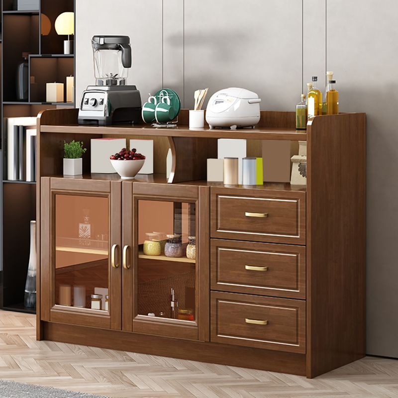 Tavolo da buffet in stile moderno tavolo in legno massiccio con armadio e cassetti