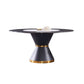 Contemporary Round Sintered Stone Table Set 1/7 Pieces Dining Set