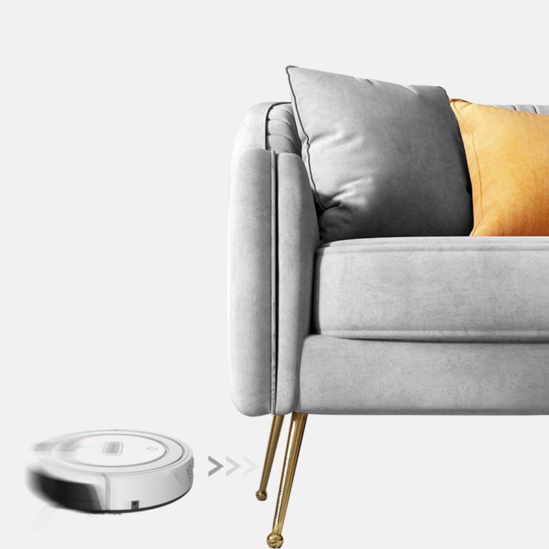 Glam Sewn Pillow Back Living Room Slipcovered Sloped Arm Seating Clearhalo 'furn' 'furn_sofas' 'Furniture' 'Living Room Furniture' 'Sofa' 'sofas' 1200x1200_e7e0f1d3-058b-4c43-9327-3c4a0b272cc2