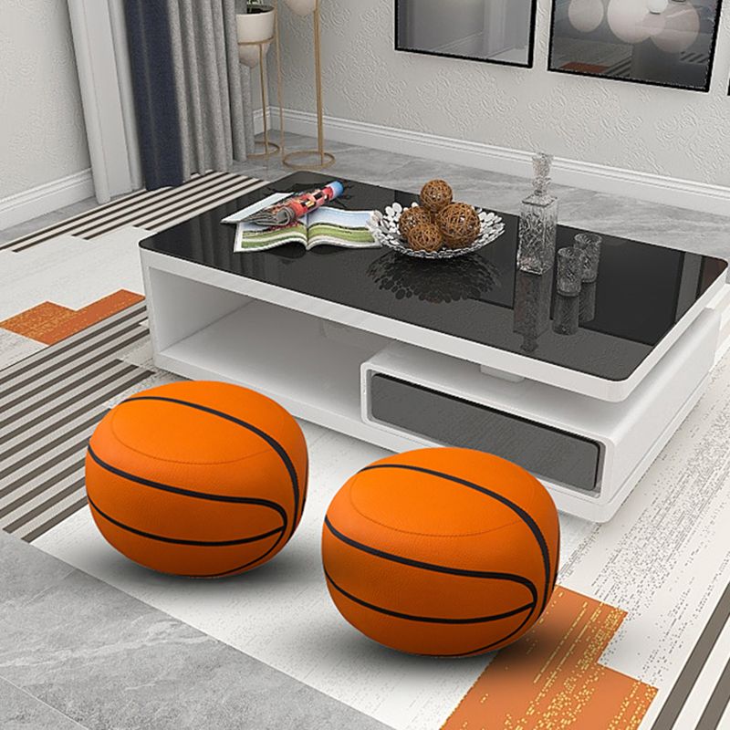 Geometric Print Ottoman Pouf Scratch Resistant Specialty Faux Leather Ottoman Clearhalo 'furn' 'furn_ottomans_poufs' 'Furniture' 'Living Room Furniture' 'Ottomans & Poufs' 'ottomans_poufs' 1200x1200_e7e118ee-a452-4d26-ab73-452766298e91