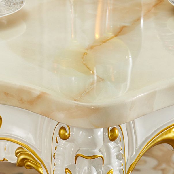 Ensemble de table de rectangle de style Victoria 1/2/3/7 Pièces Pièces Ensemble de restauration pour la maison