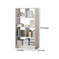 Contemporáneo Back Back Book Stant Engineered Wood Bookcase con estantes