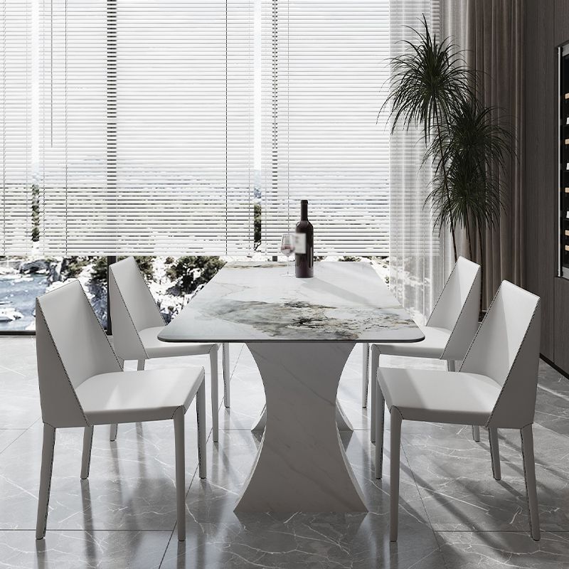 Mesa de comedor de estilo moderno Mesa de piedra sinterizada para comedor