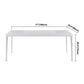 Simple Rectangle Shape Standard Dining Table White Sintered Stone Dining Table with 4 Legs Base Clearhalo ' dining_table' 'Dining Tables & Seating' 'Dining Tables' 'Furniture' 'furniture_dining_table' 'Kitchen & Dining Furniture' 'kitchen&dining_furn' 'kitchen' 'kitchen_dining_table' 1200x1200_e7e50076-a403-4645-84e3-93e085456e1a