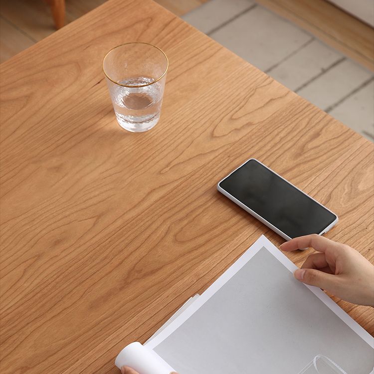 Contemporary Solid Wood Top Dining Room Set Built-in Drawer Design Dining Table Furniture Clearhalo 'Dining Room Sets' 'Dining Tables & Seating' 'dining_room_set' 'furn' 'furn_dining_room_set' 'Furniture' 'furniture_dining_room_set' 'Kitchen & Dining Furniture' 'kitchen&dining_furn' 'kitchen' 1200x1200_e7e62d52-a41c-45ec-9c1d-e8652f9c6bb3