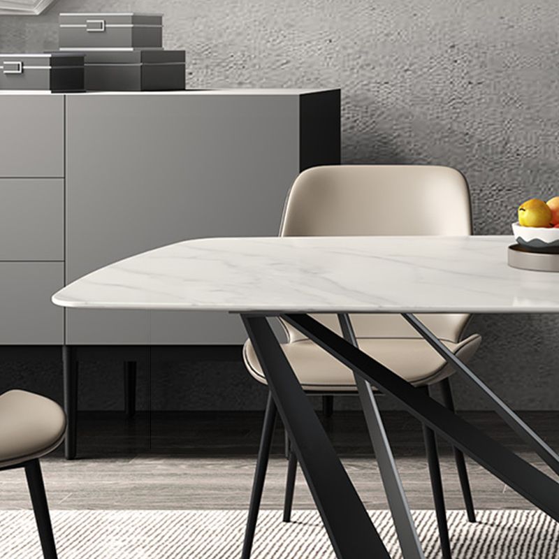 Contemporary 1/4/5 Pieces Dining Room Set Sintered Stone Dining Table Set Clearhalo 'Dining Room Sets' 'Dining Tables & Seating' 'dining_room_set' 'furn' 'furn_dining_room_set' 'Furniture' 'furniture_dining_room_set' 'Kitchen & Dining Furniture' 'kitchen&dining_furn' 'kitchen' 1200x1200_e7e81d80-97f5-4cd4-93b4-0981e664a349