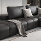 Pain en cuir en faux cuir sectionnelle en section marron / noir 106,29 "Section de largeur