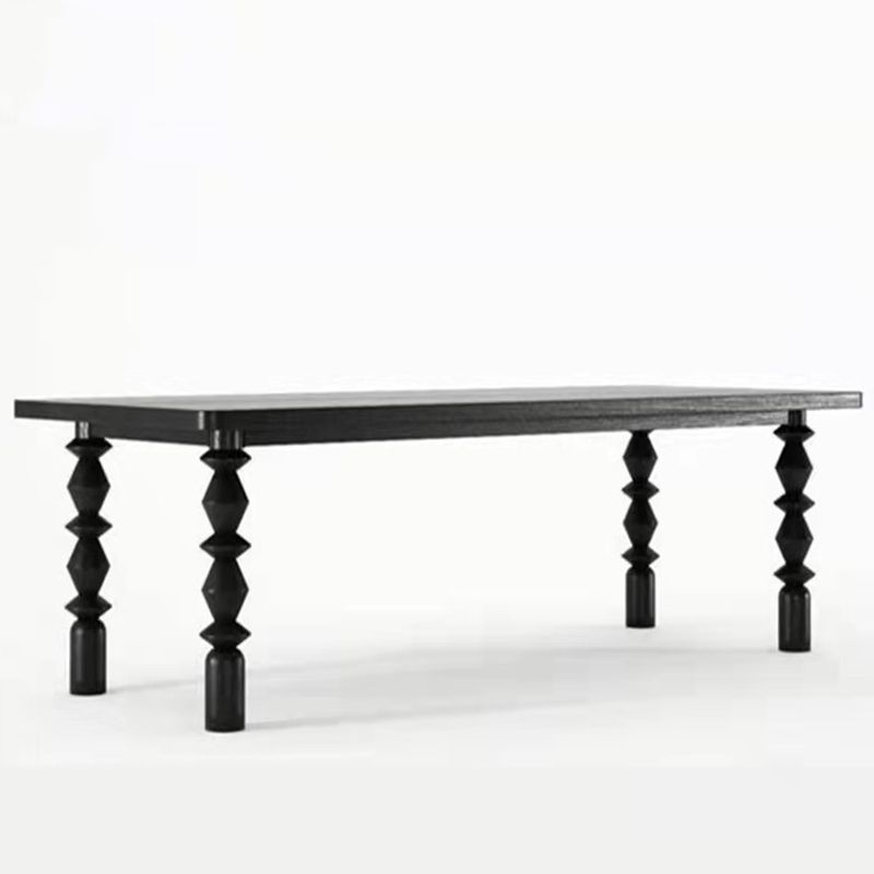 Rectangle Shape Casual Dining Table Solid Wood Fixed Table for Restaurant Clearhalo ' dining_table' 'Dining Tables & Seating' 'Dining Tables' 'furn' 'furn_dining_table' 'Furniture' 'furniture_dining_table' 'Kitchen & Dining Furniture' 'kitchen&dining_furn' 'kitchen' 'kitchen_dining_table' 1200x1200_e7ec0135-a5f9-422a-b269-3b6bbe47f44e