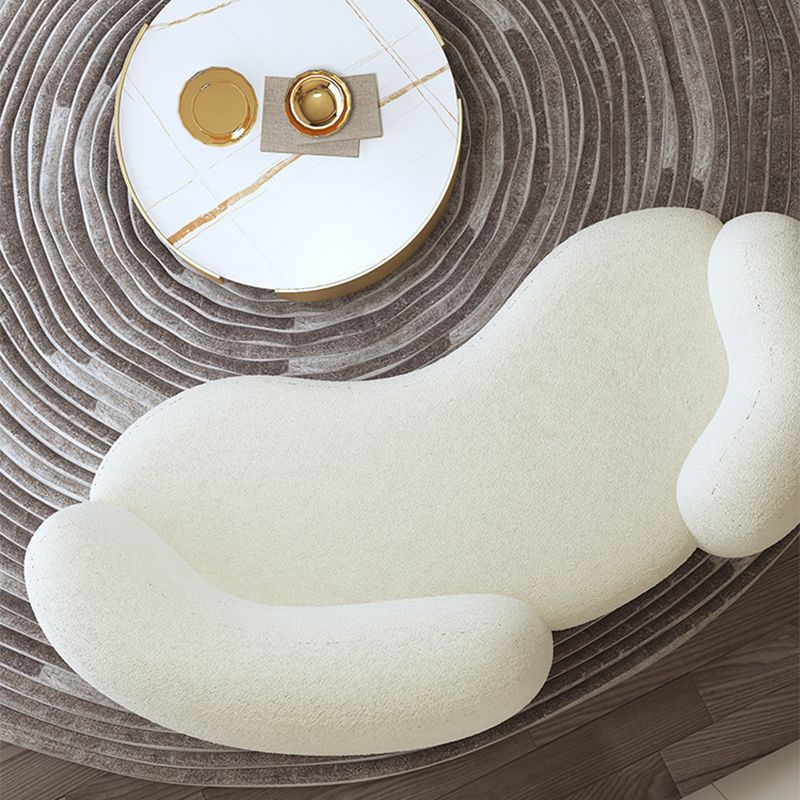 28.35 "Hoog gebogen Tuxedo -armbank Moderne stijl Witwolstoelen